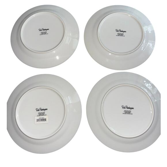 Full Set Of 4 Red Flamboyance 2004 Julie Ueland Enesco Red Hat Society Plates - Picture 2 of 5